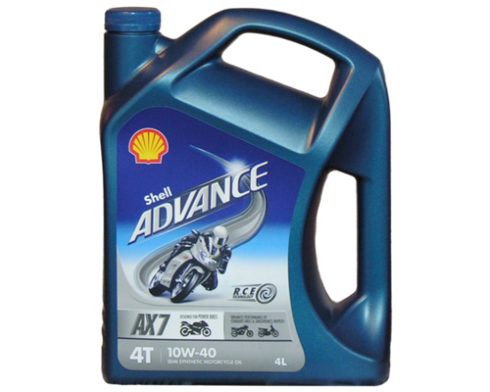 SHELL ADVANCE 4T AX7 10W-40 4L