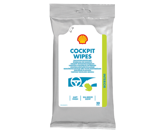 SHELL COCKPIT WIPES 20pcs (salvetes)